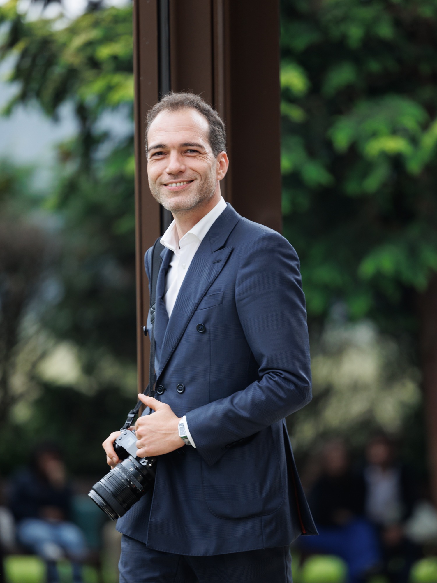 Filipe Santos em dia de casamento